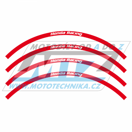 Polepy rfk (pedn+zadn kolo) Blackbird Honda Racing - erven