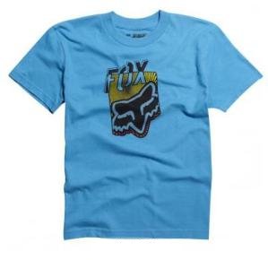 Triko FOX Junior/dtsk T-Shirt Dedicate modr - velikost YXL
